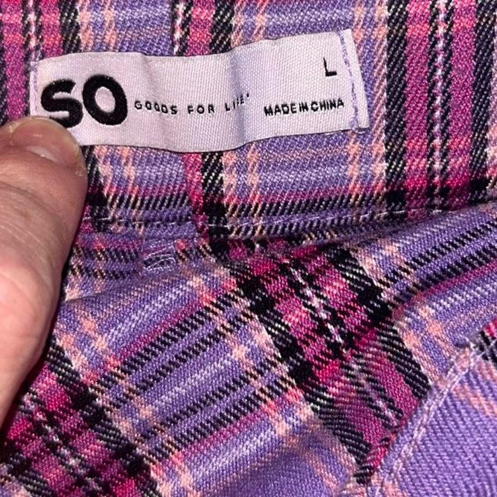 SO Purple Plaid Skort - Picture 5 of 7